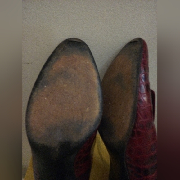 Joseph Red Loafers Slip-Ons Leather Elegance - Picture 11 of 12